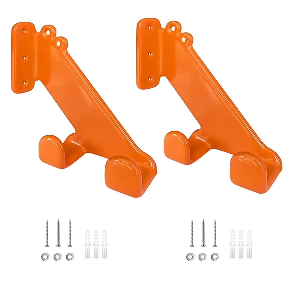 Heavy-duty Steel Chainsaw Hanger Horizontal Or Vertical Hanging Protective Rubber Coating Adjustable Chainsaw Hook Rack