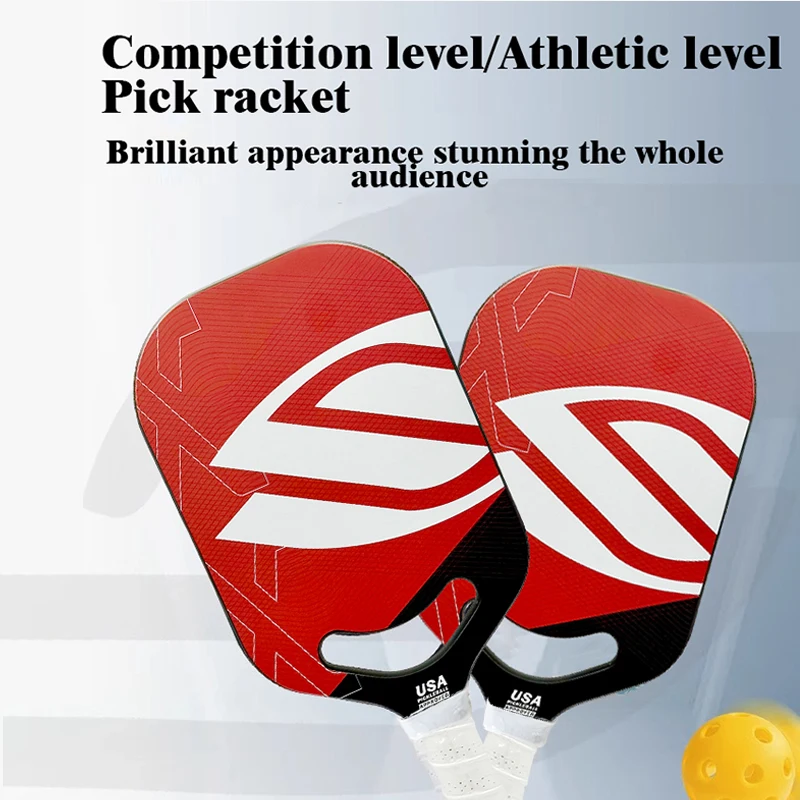 NUOVA pagaia da pickleball termoformata standard controllabile con superficie rivestita in fibra di carbonio Florek 16mm PP racchetta con nucleo a nido d'ape