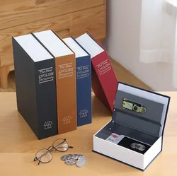 Cassaforte del libro della scatola segreta con la serratura chiave soldi gioielli Safty collezione caso armadietto per la casa scatola di immagazzinaggio Cash Secure Box