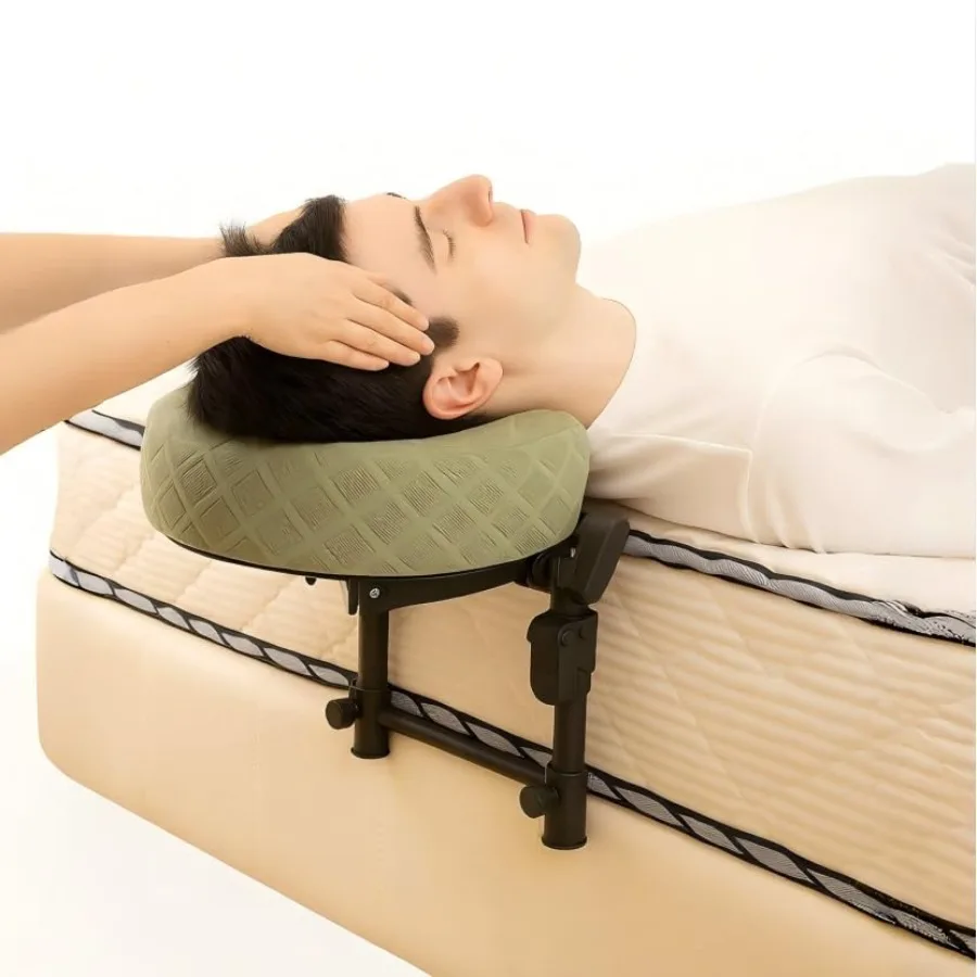 

Massage Headrest for Bed Adjustable Massage Face Cradle at Home Portable Massage Table Kit for Sleeping Mattress Face Down Pill