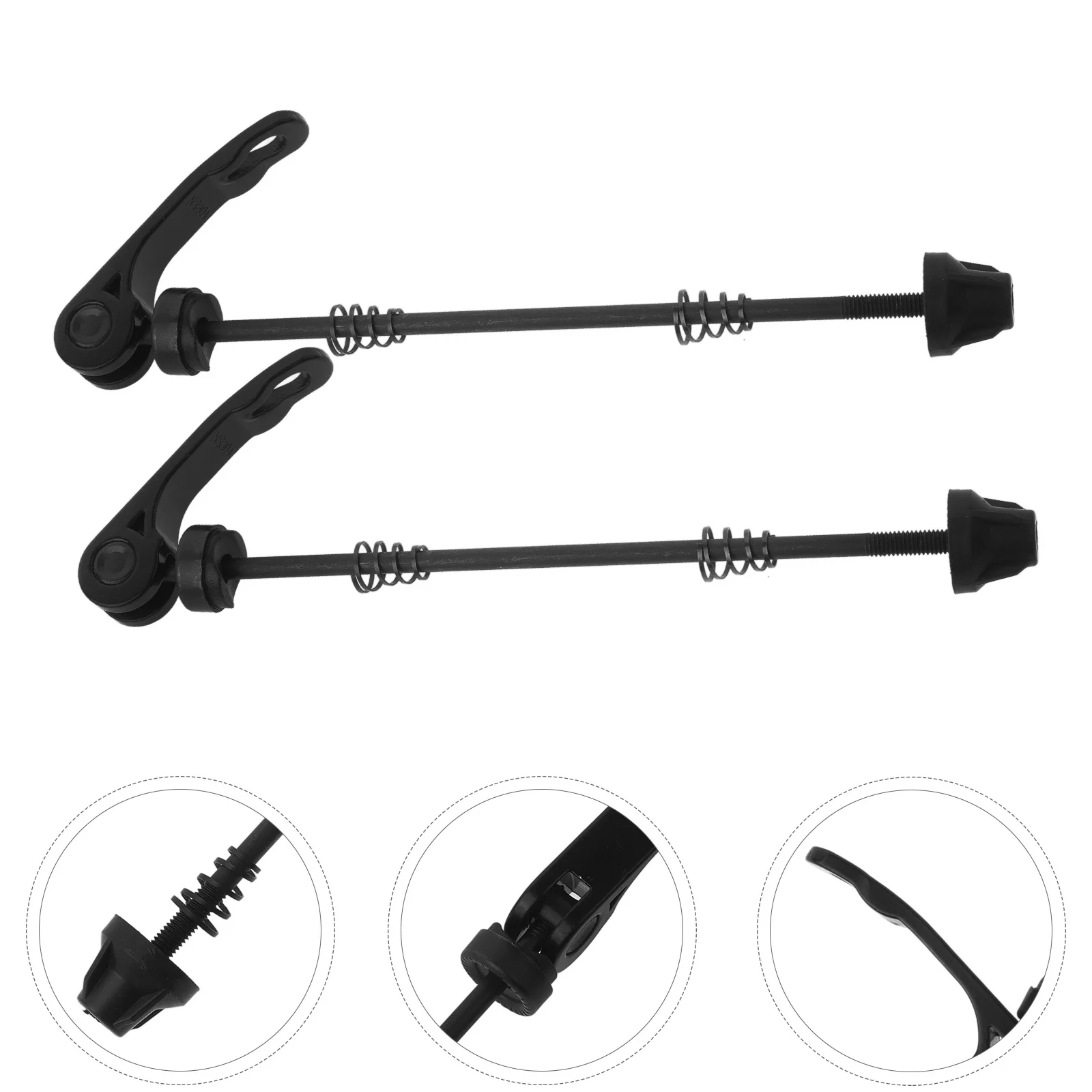 

1 Pair Universal Quick Release Bike Skewer With Springs Alloy Metal Lightweight Durable For Road Mountain Folding Bikes Cycling