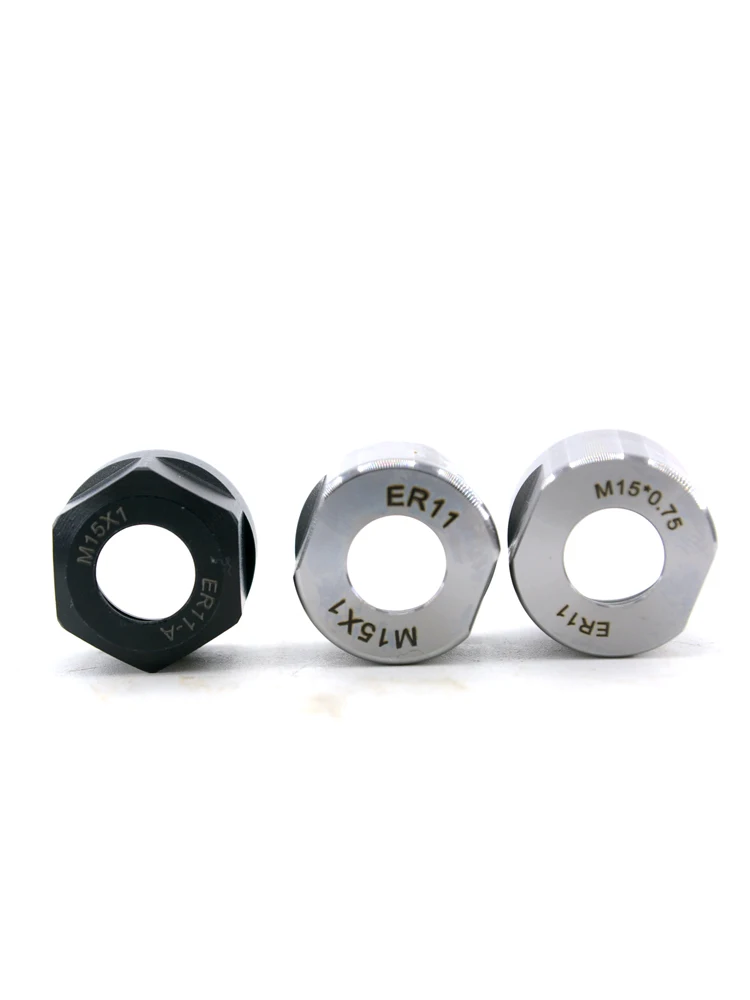 ER11 CNC Tooling Hex Square Mini Round Shape Nuts M13x0.75 M14x0.75 M15x0.75 M15x1 Precision Lathe CNC Tooling Hardware