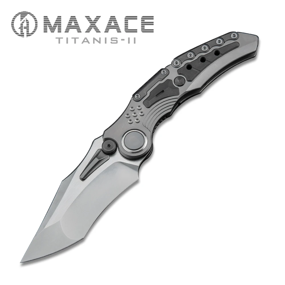 Maxace Titanis-II Folding knife camping portable outdoor fruit knife  Survival Self-defense Collection And Gift pocket knife