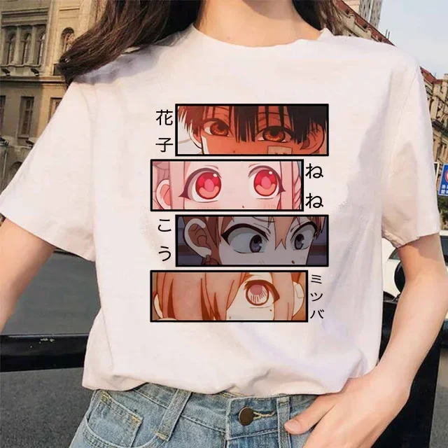 Toilet Bound Hanako Kun Print T Shirts Women Harajuku Ullzang Fashion T-shirt 90s Graphic Funny Tshirt Summer Top Tee Female