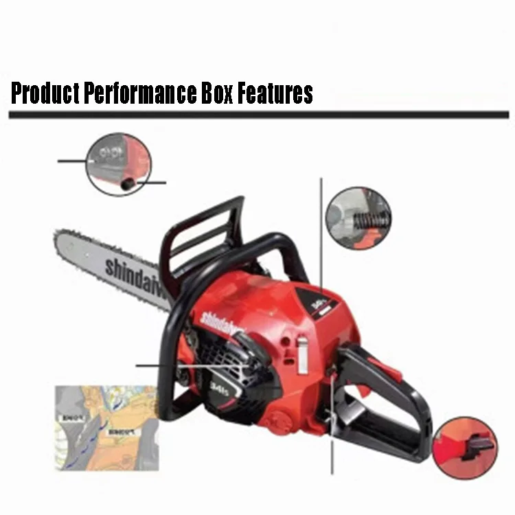 Professional Wood Cutting Petrol Fueled 58CC Power Chainsaw for Forestry Logging Timber Sawing Tool Garden Equipment Pro
