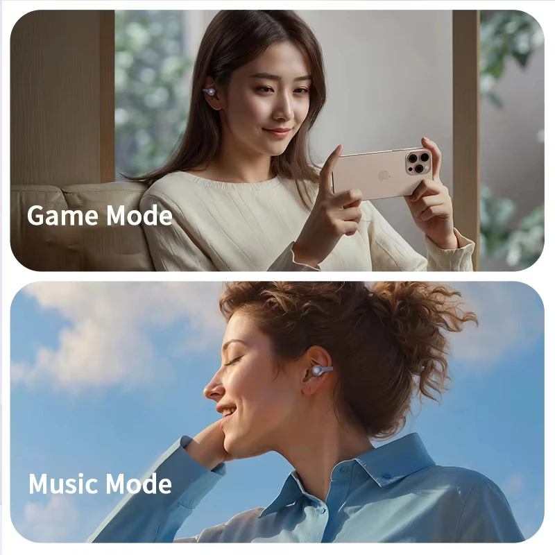 جديد الرياضة مشبك الأذن سماعة رأس لاسلكية بلوتوث سماعة سماعة لاسلكية تعمل بالبلوتوث سماعات الألعاب شاشة LED لعبة ووضع الموسيقى #6