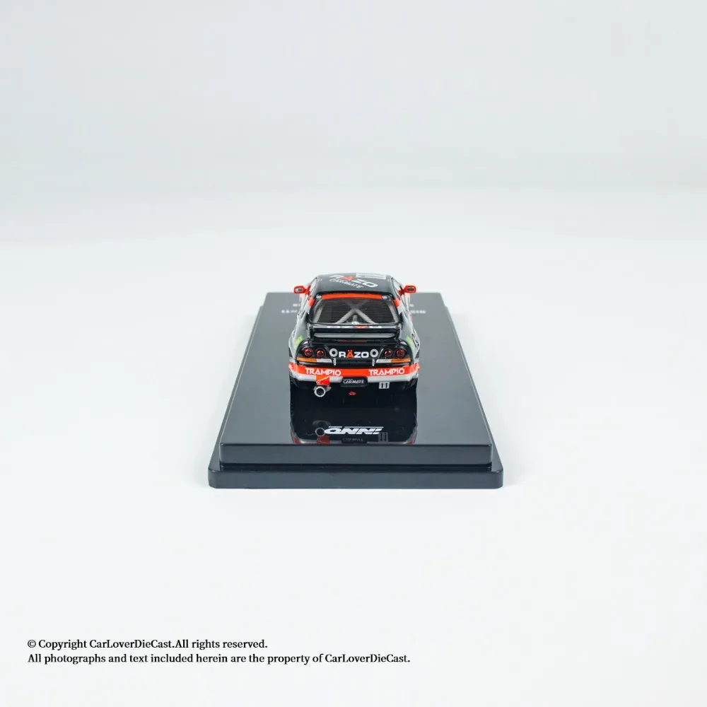 إينو 1:64 نيسان سكاي لاين GT-R R33 # 11 ألعاب نموذج سيارة من خليط معدني فاخر من RAZO TRAMPIO قطعة عرض قابلة للجمع