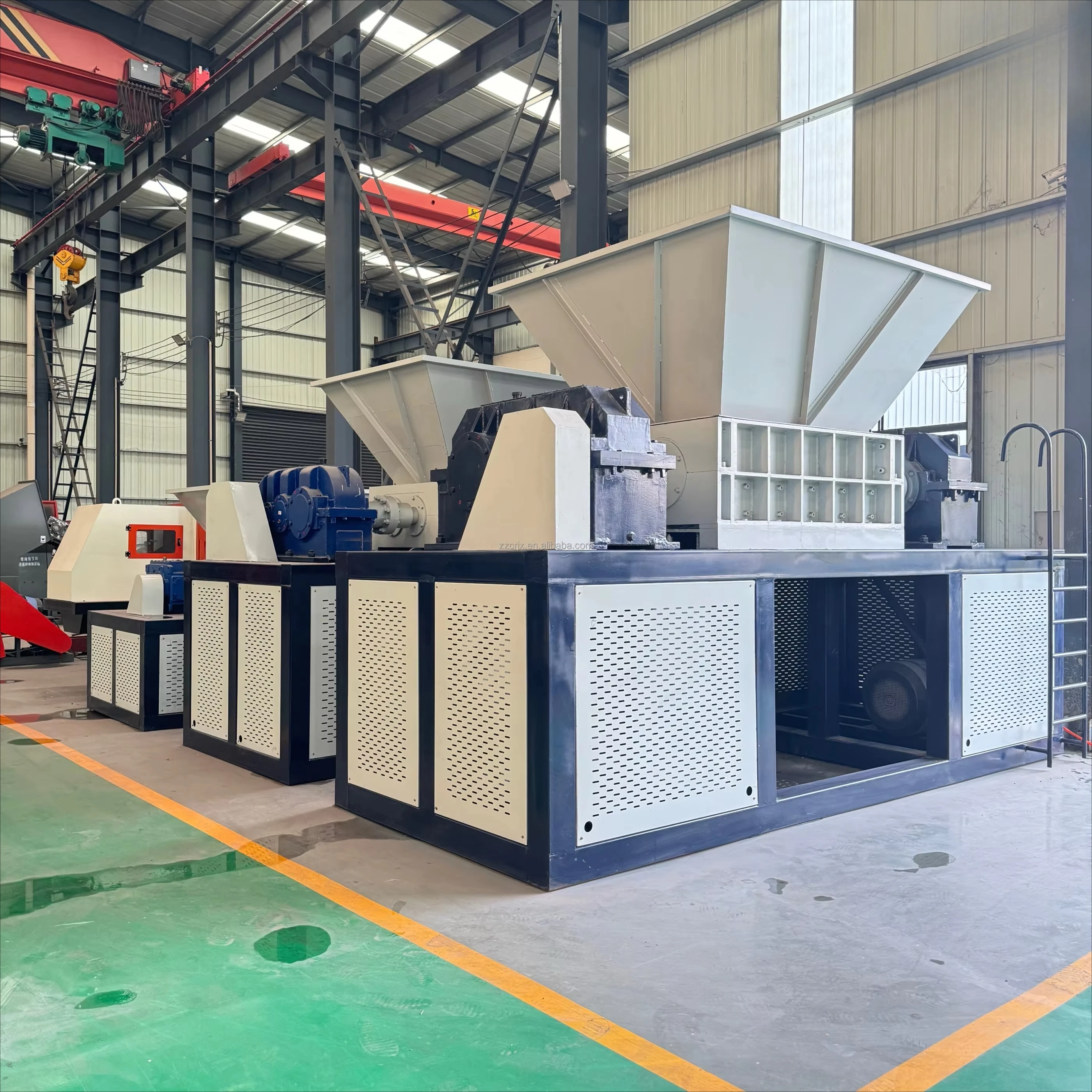 Double Shaft Wood Shredder Manufacturer Garden Branch Shredder Large Straw Crusher