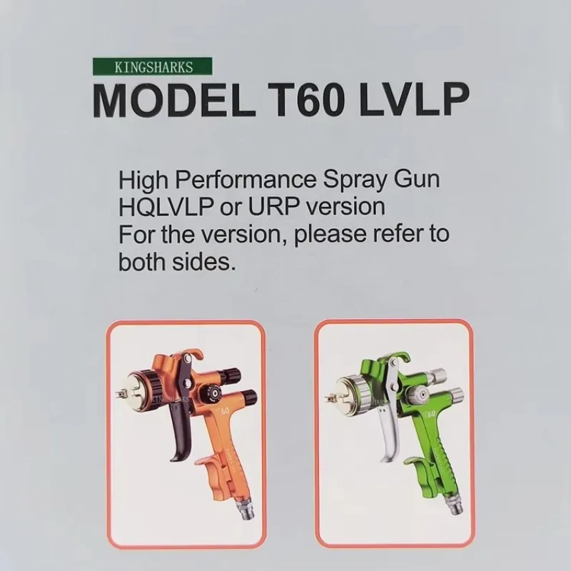 1.3mm 1.7mm T60G High Performance Spray Paint Gun T60 Automotive Refinishing air Pneumatic URP Auto Body Car Spray Gun