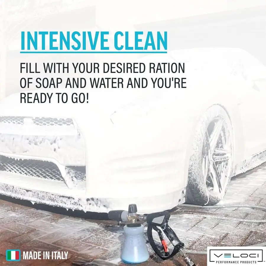 مدفع إسفنجي PF22 واسع الفم ومجموعة مسدس الزناد SGS28 لغسالة الضغط