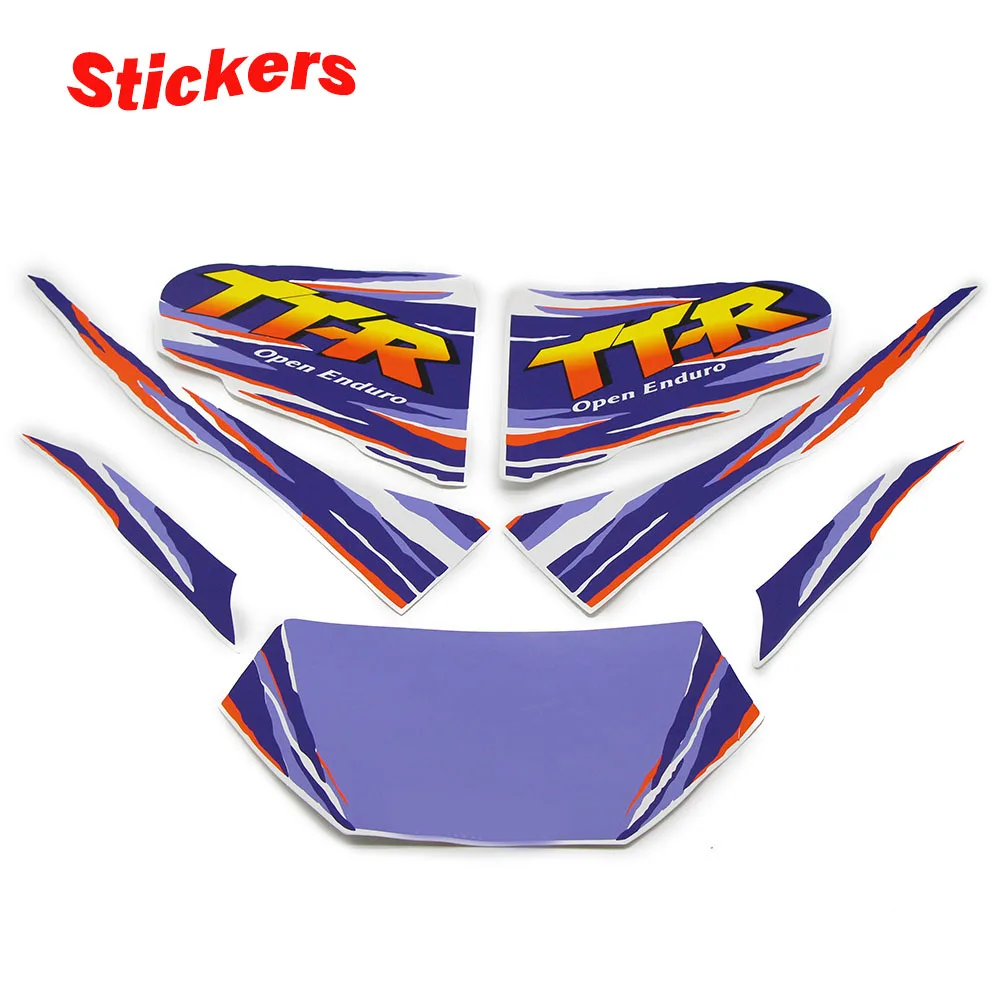 Off-road Vehicle Fuel Tank Sticker Kit For Yamaha TTR250 Ttr 250 Motorcycle Fuel Tank Decorative Sticker Decal Logo