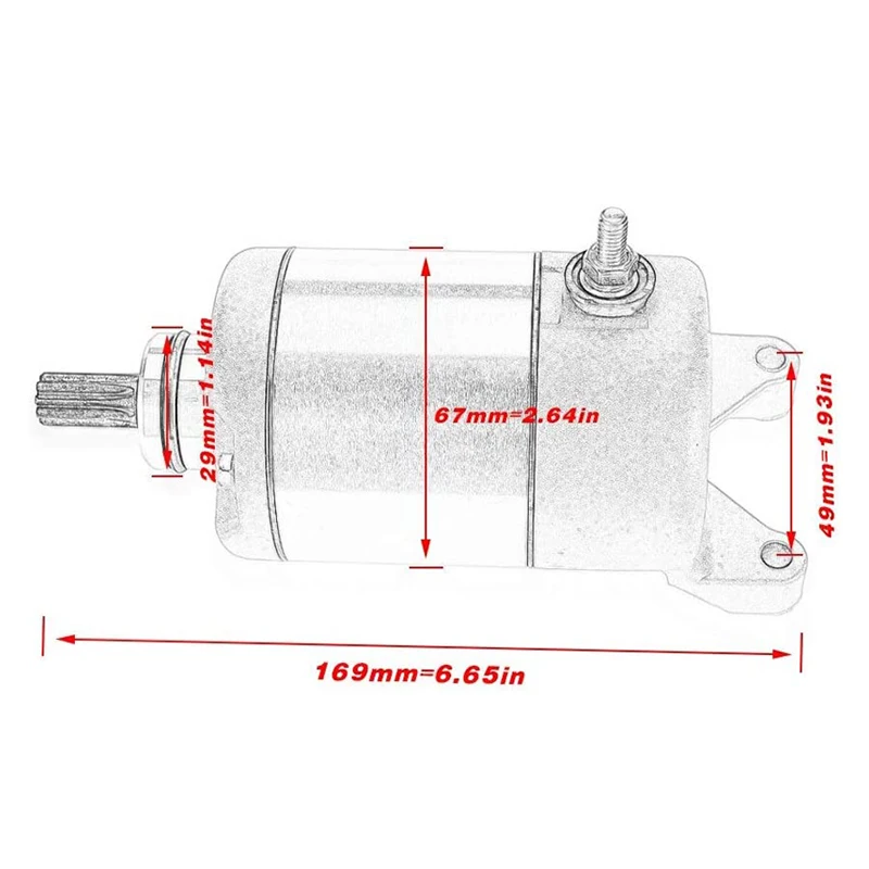 

Motorcycle Starter Motor For Honda XR250 CBR400 NC29/NC23 CB400 CB400SF CB-1 CB400F 1987-1994 motos acessorios Electrical Engine