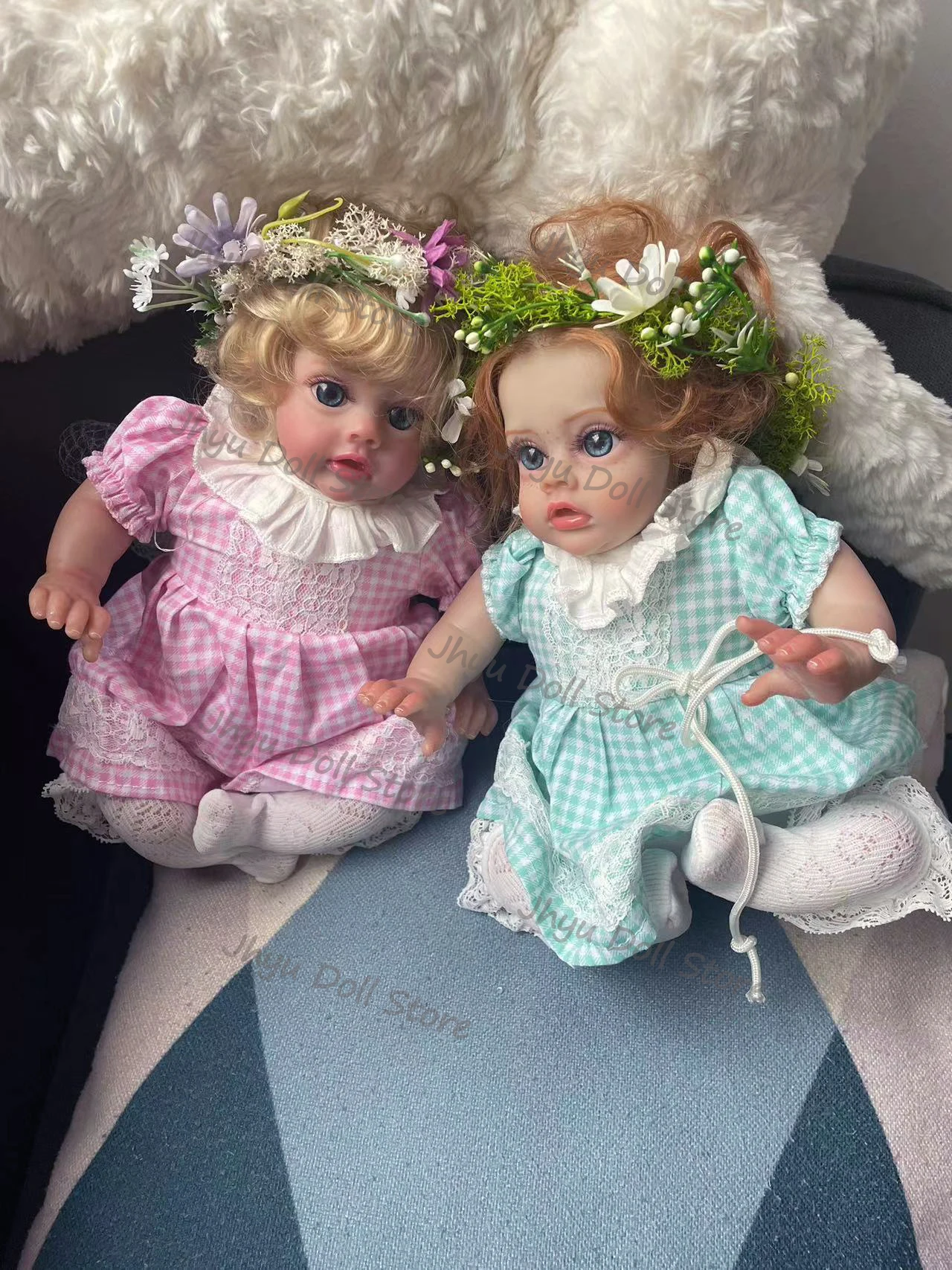 12 Inch Flo Fairy Elf Soft Touch Doek Lichaam Levensechte Reborn Pop Meerdere Lagen Schilderen 3D Huid Zichtbare Aderen Handgeworteld Haar