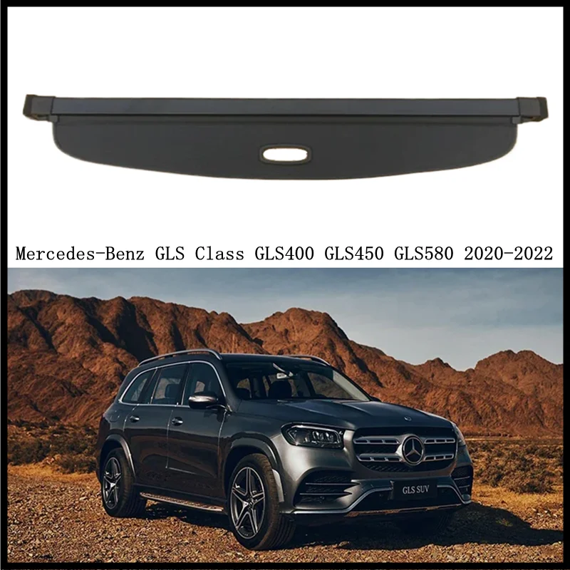 

Rear Cargo Cover For Mercedes Benz GLS Class GLS400 GLS450 GLS580 2020 2021 2022 Privacy Screen Security Shield shade