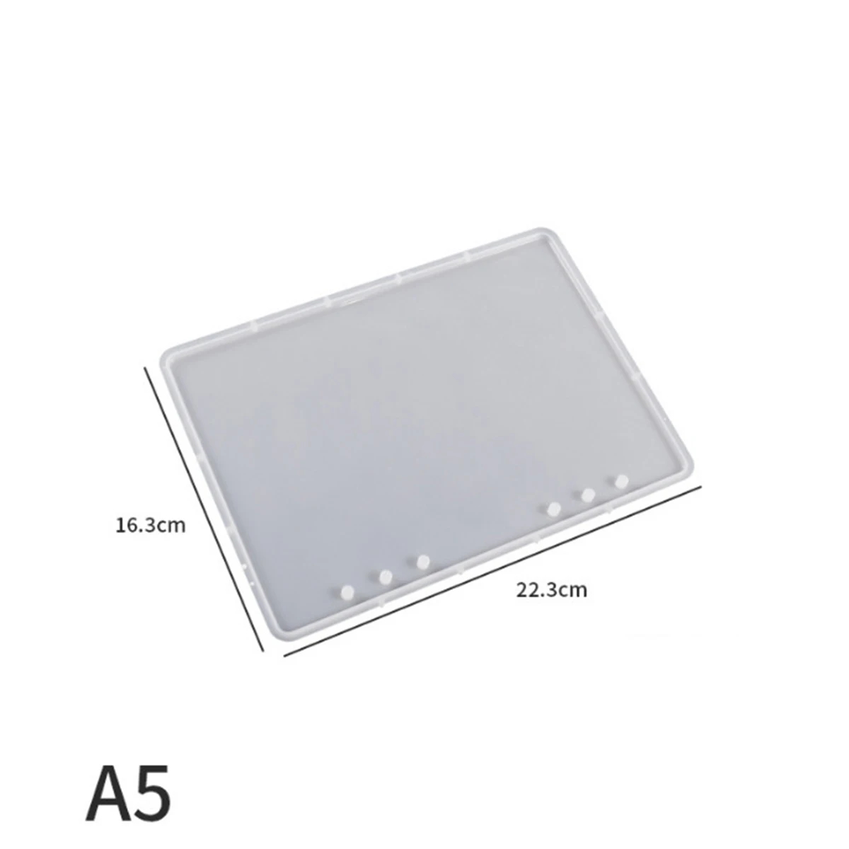A5 A6 A7 Notebook Cover Transparent Pen Bookmark Resin Silicone Molds Kit