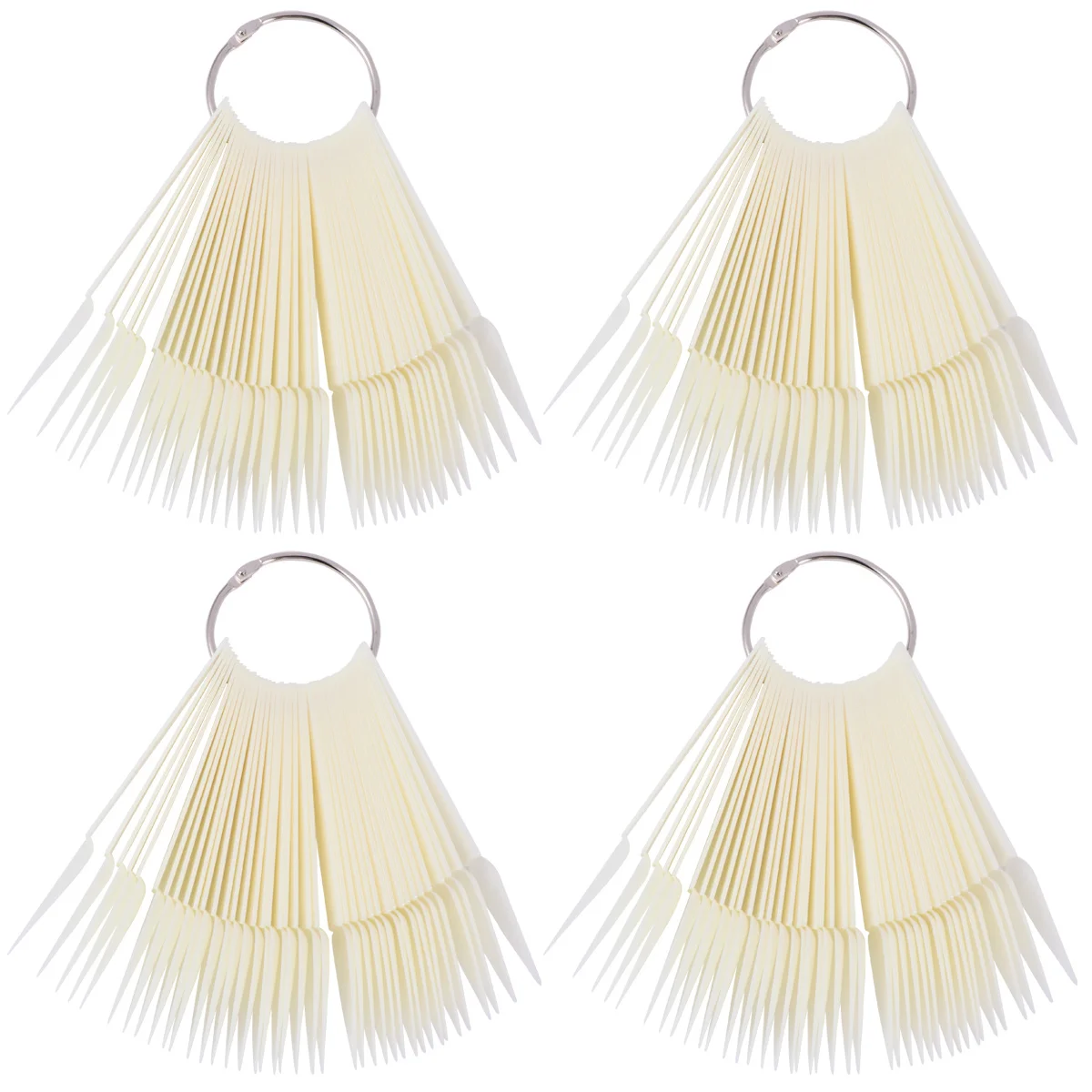 

160 Pcs Press on Nail Display Sticks False Nails Tip Fake Sample Art Practice Tips Palette