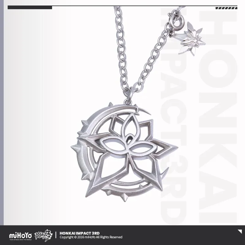 Official miHoYo Elysia Metal Necklace Honkai Impact 3 Genuine Theme Herrscher of Human: Ego Elysia Role Theme Cosplay Xmas Gifts - Image 5