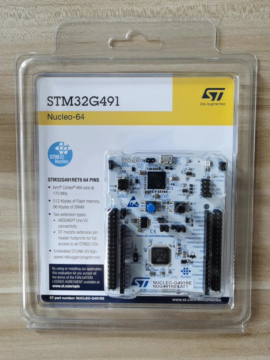 NUCLEO-G491RE STM32G491RE Nucleo-64 Development Board Brand New Factory Sealed Cortex-M4 ST-LINK V3E