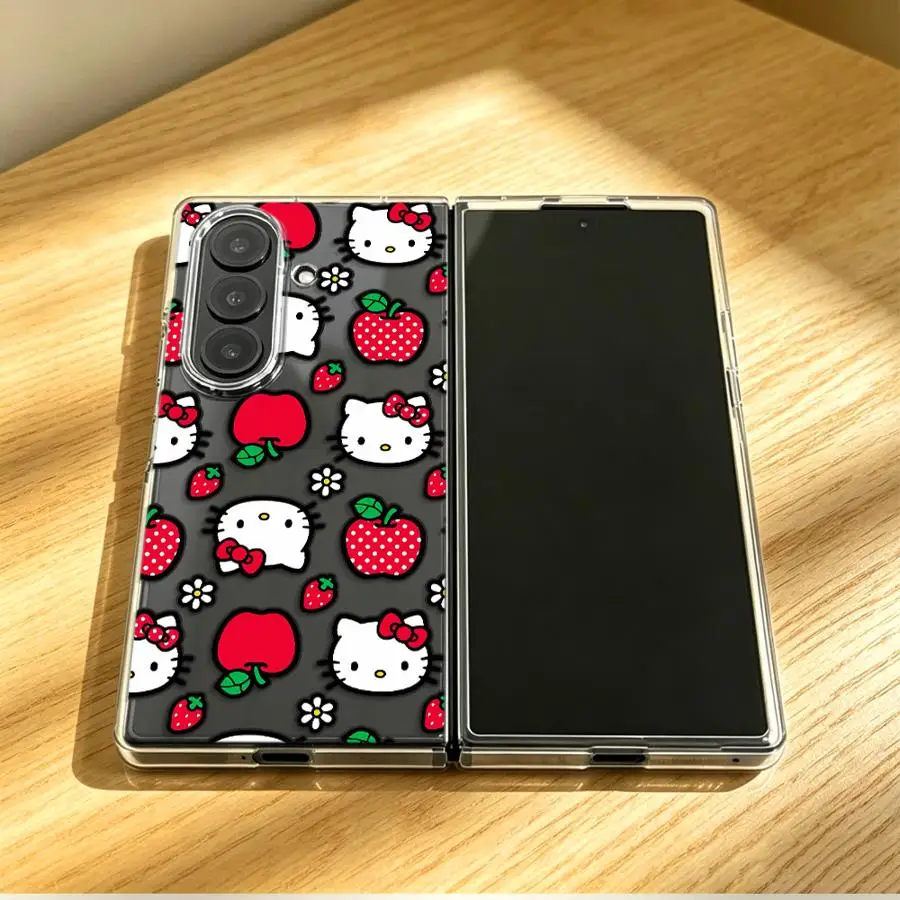 Transparent Soft Phone Cover Case for Samsung Galaxy Z Fold 8 Ultra Z Flip 6 5 4 3 Z Fold 7 6 5 4 3 ZFold8Ultra Sanrio Hello - view 2