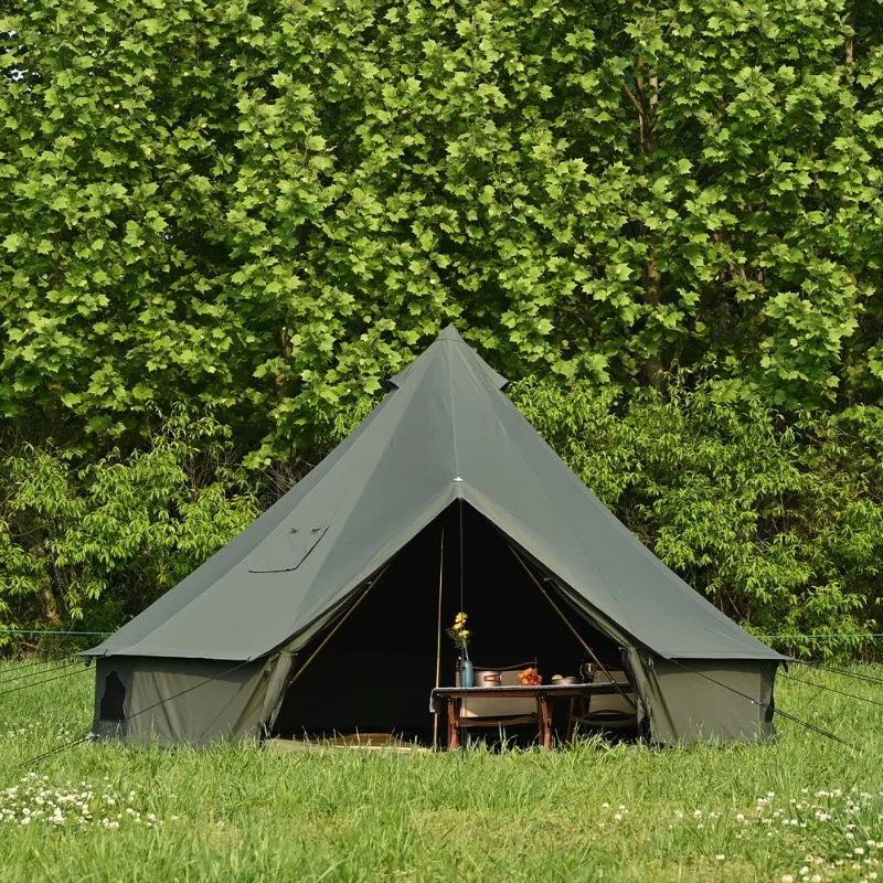 

Camp tent, outdoor tent yurt tent, rainproof portable folding tent winter
