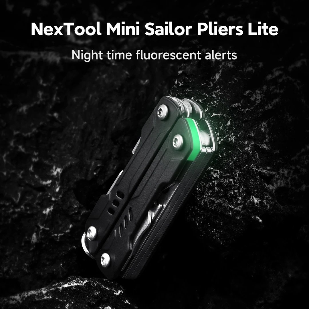 Imagem -04 - Nextool-mini Sailor Lite 10 em Outdoor Multi Ferramenta Bolso Alicate Dobrável Cortadores de Fio Cartão Edc Chave de Fenda Pin Tesoura Multi Ferramenta