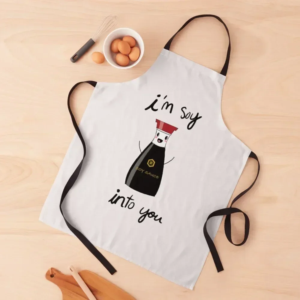 

I'm Soy Into You Apron christmas decoration Kitchen Items For Home Custom Kitchen And Home Items Apron