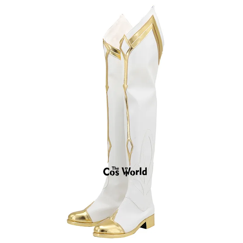 Genshin Lumine Games Passen Sie Cosplay-Stiefel mit niedrigem Absatz an