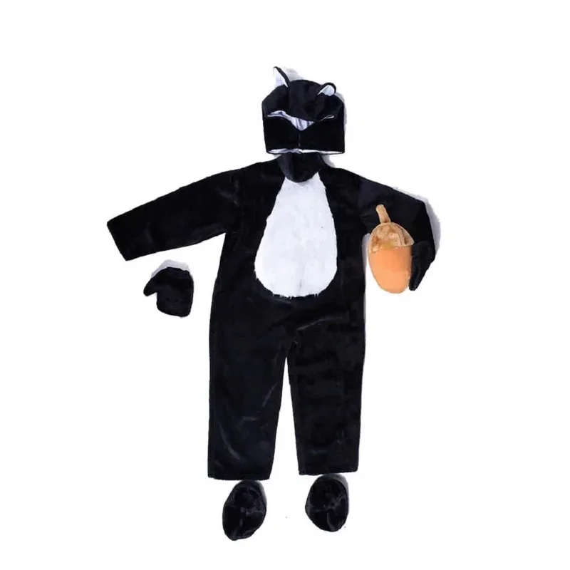 Furry Squirrel Costume With Acorn For Adult And Toddler MN12