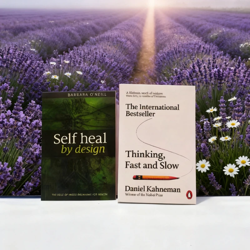 

《Thinking, Fast and Slow》+《Self heal by design》Master Mind Design Healing DualSystem Wisdom for Life Restoration Good book