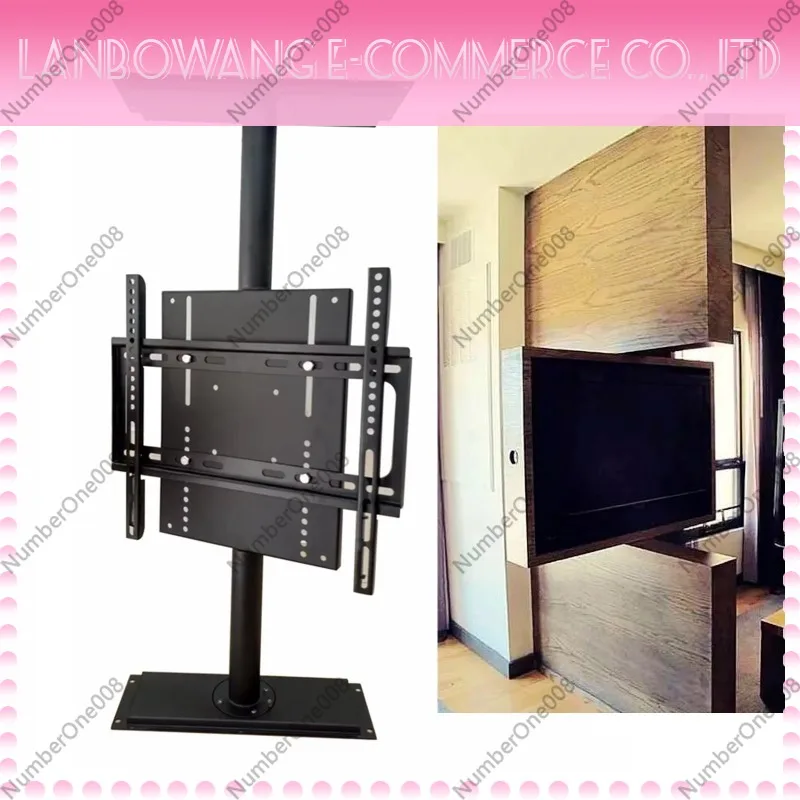 360° Rotating TV Cabinet Stand Heavy Duty Height Adjustable 80-100cm for 26-72