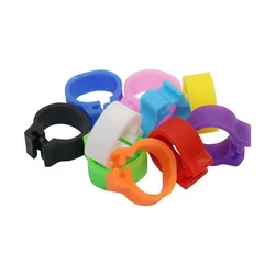 100/1000 Pcs Bird's Foot Ring Inner Diameter 8 Mm Wordless Buckle Identification Ring Pigeon Identification Tool Bird Mark Ring