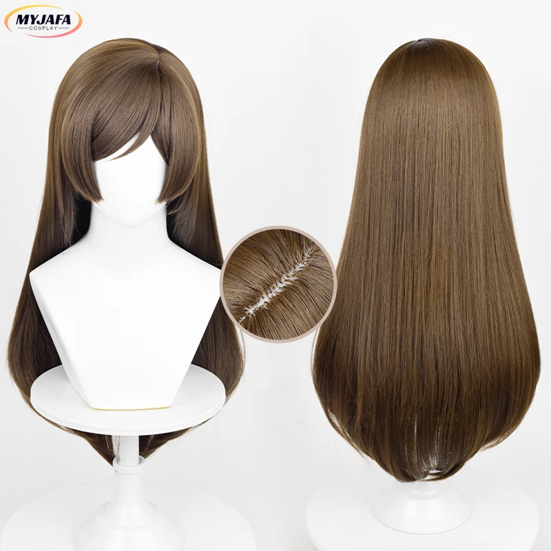 Haute qualité Momozono Nanami Cosplay perruque Anime longue brune droite résistant à la chaleur cheveux synthétiques fête jeu de rôle perruques + bonnet de perruque