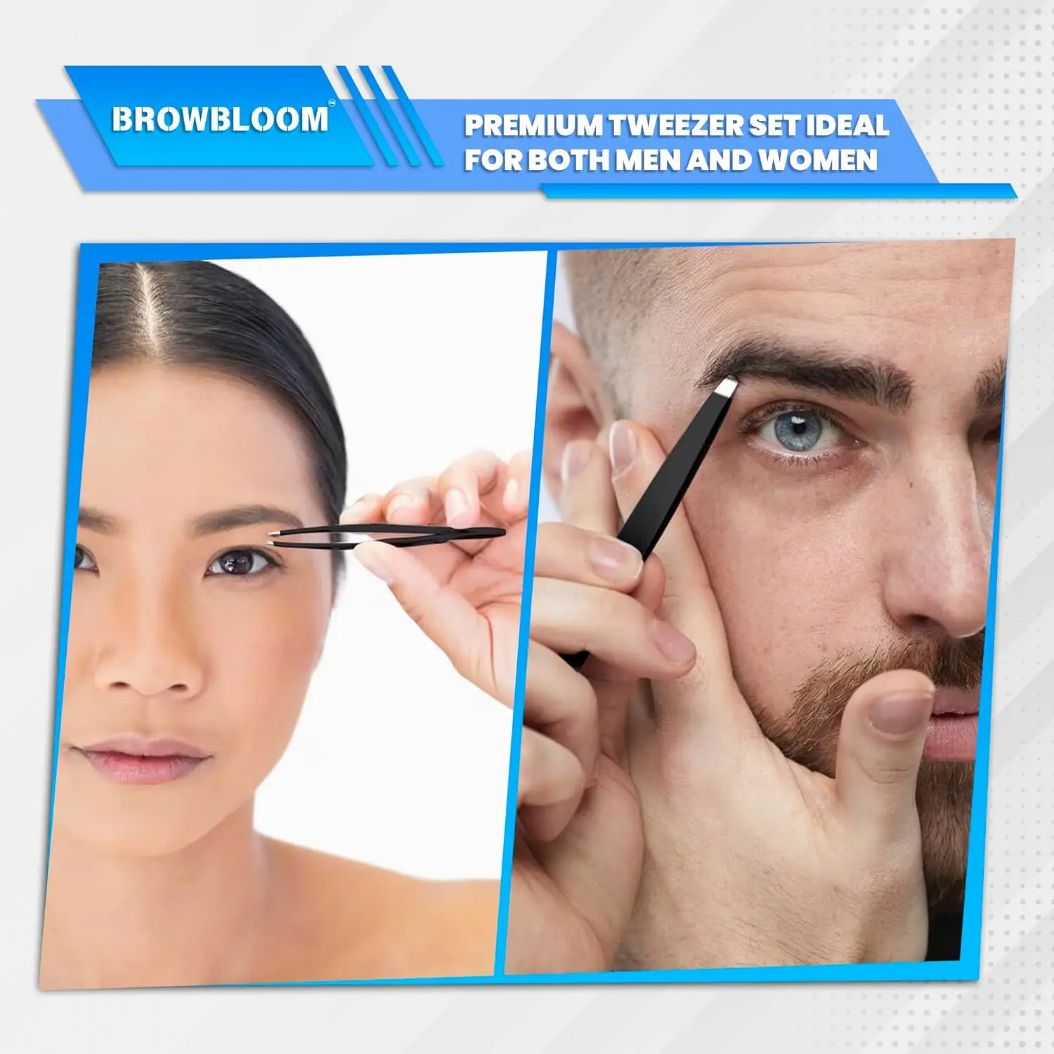 스테인레스 스틸 눈썹 족집게 세트 얼굴 털 자란 제거 속눈썹 연장 도구 눈썹 클립 트리밍 뷰티 메이크업 키트