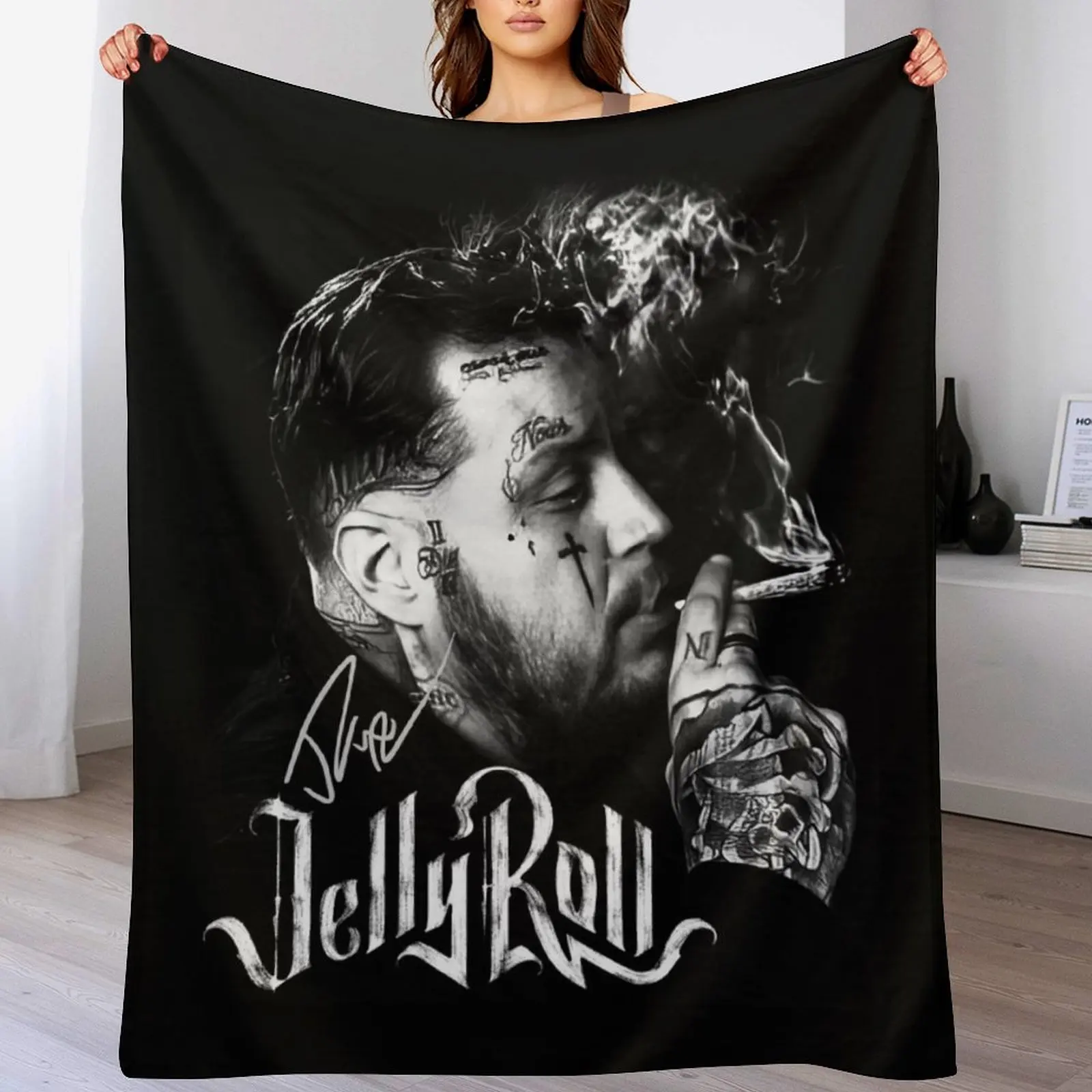 Jelly Roll Vintage Throw Blanket Luxury Designer For Sofa Thin Plush Comforter Blankets