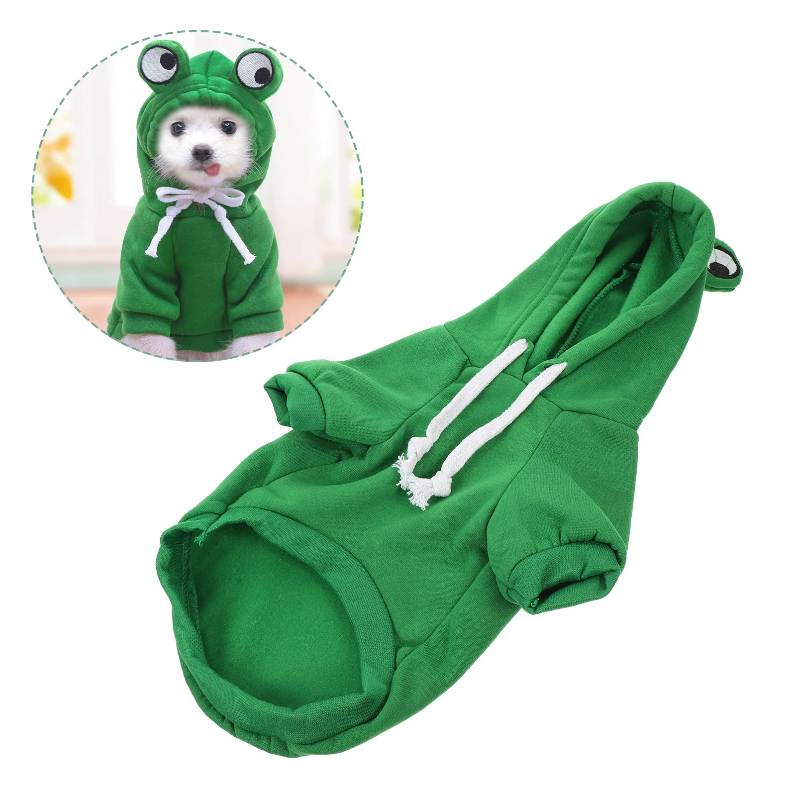 

FOMIYES Winter Pet Coat Puppy Jumpsuit Dog Sweatshirt Cat Jacket Fuzzy Outfit Warm Tiny Dog Clothes Polyester Costume Vest