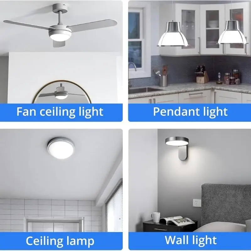 U4LA 3,94 pollici ventola soffitto LEGGIO 18W 1530lm LED dimmeble rotondo pannello sostituzione della