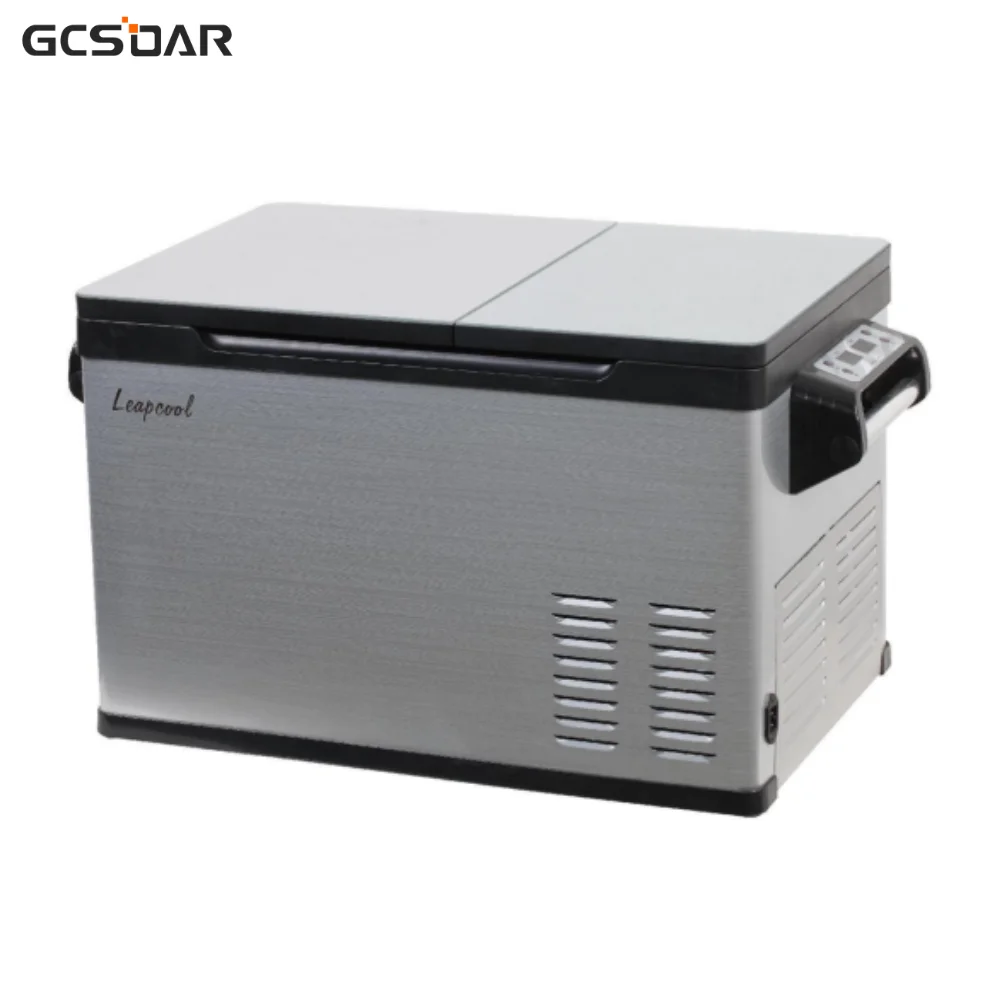 

GCSOAR Dual Door LP-35G 30L C5H10/C-Pentane DC 12V/24V Or 110V-240V 45W Mini Portable 30L Car Refrigerator Freezer