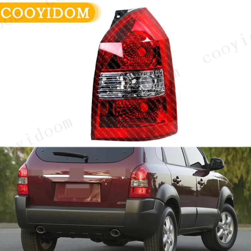 Car Tail Lights For Hyundai Tucson 2005 2006 2007 2008 2009 2010 Rear Lamp Shell Reversing Brake Lampshade Housing Without Bulb