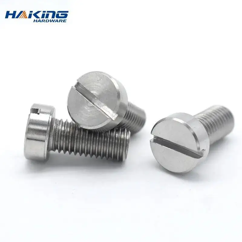 2-50pcs M1.6 M2 M2.5 M3 M4 M5 M6 M8 M10 304 A2-70 Stainless Steel GB65 Slotted Cap Head Slot Column Round Cheese Head Screw Bolt