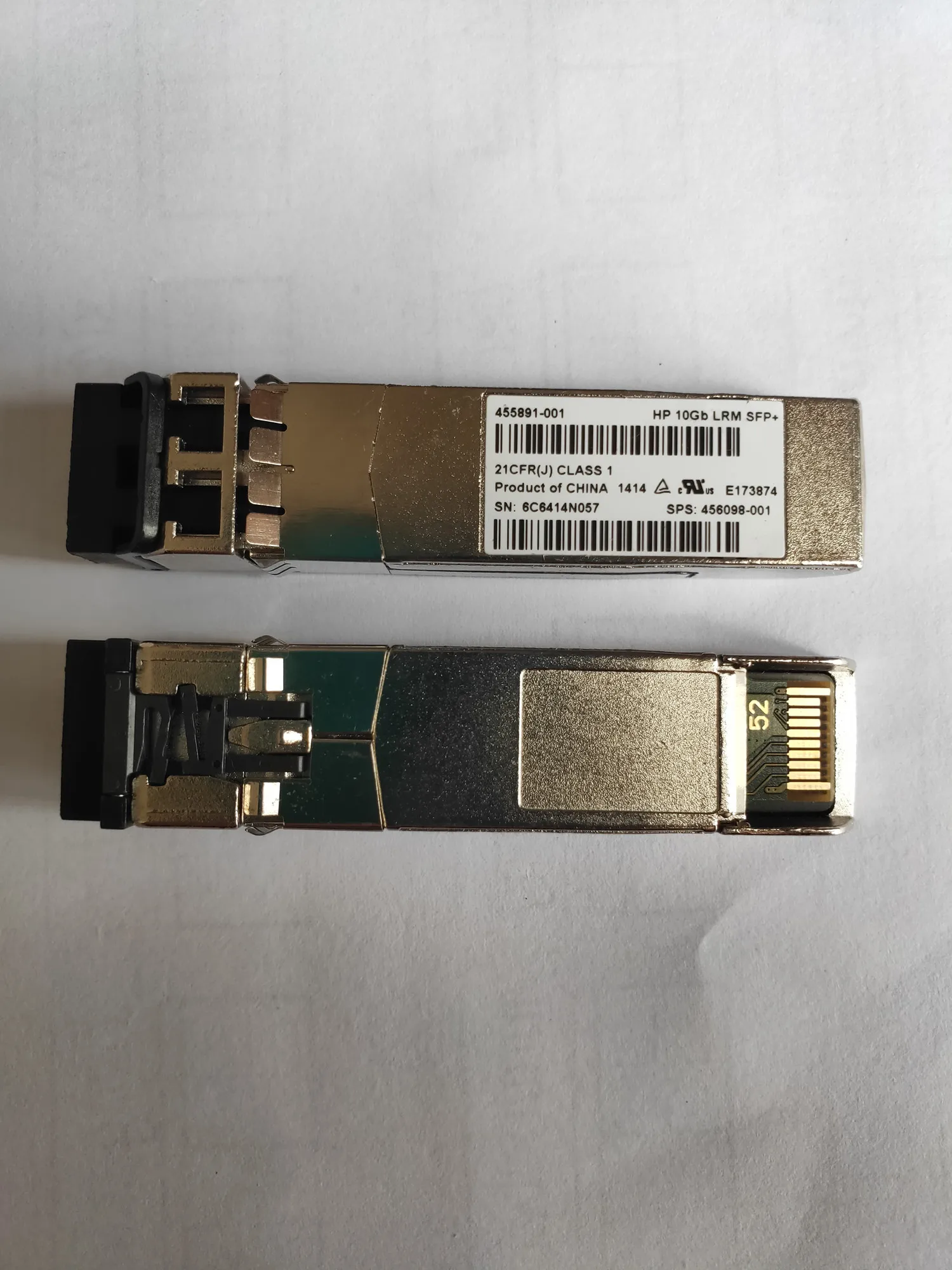 

H-P/455891-001/456098-001/10GB LRM SFP+ Fiber Optic Module/10G LRM SFP Optical Fiber