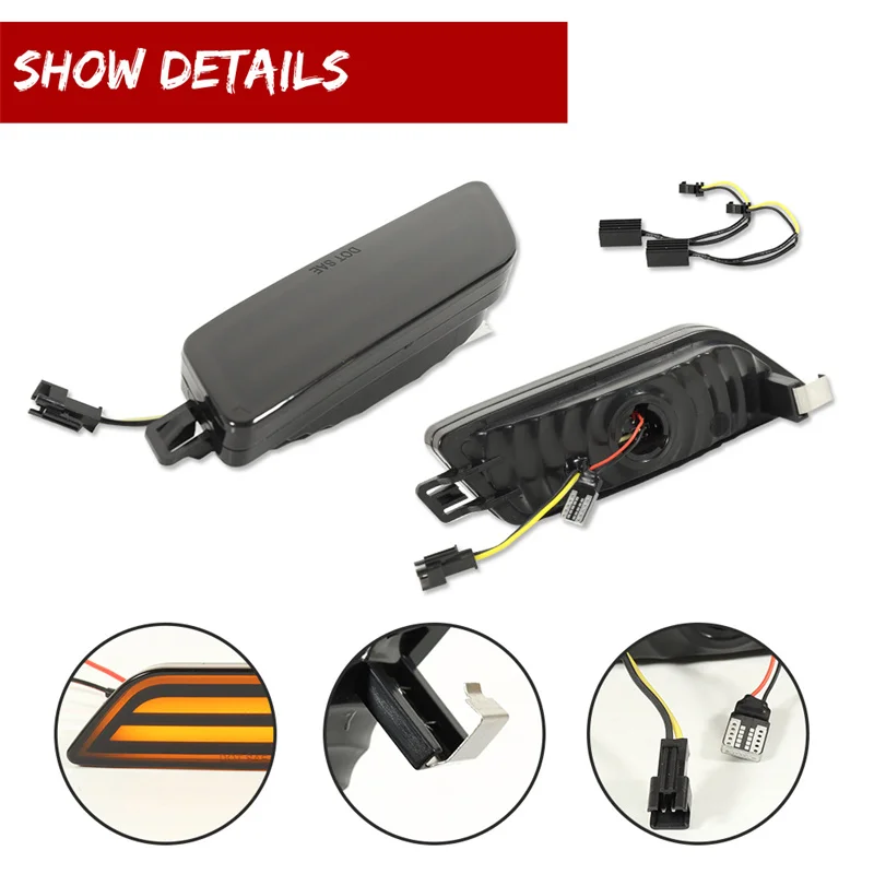 Auto LED Parafango Anteriore Indicatore Laterale Indicatori di direzione Luci di Parcheggio Luci di Liquidazione Per Porsche Macan Tipo 95B 2014-2024 12V