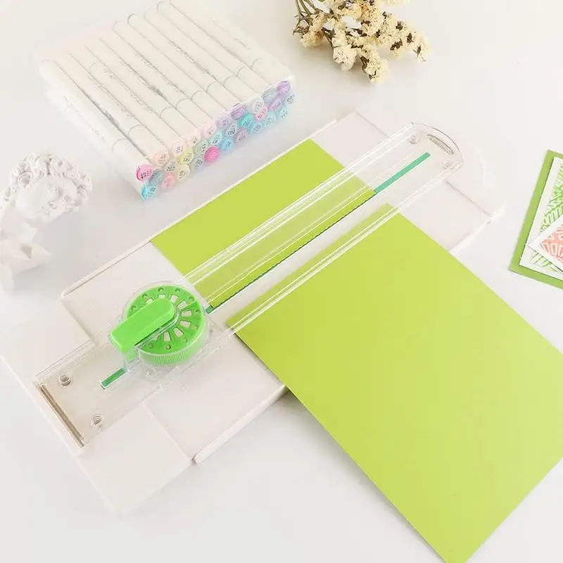 Paper Trimmer For Crafting Cutting Tool Cardstock Cutter 12 In 1 Paper Edge Cutter Paper Trimmer With Measuring Ruler Craft