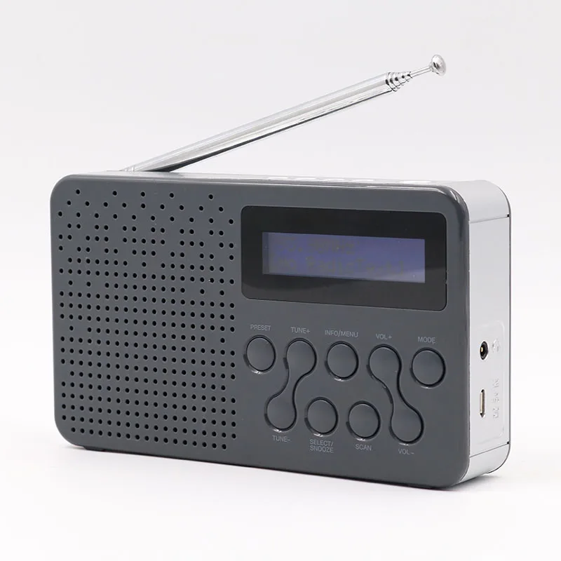 TFT Digital Radio Dab Radio Fm Am Portable Radio With Ear Phone Jack Output