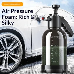 HOMEFISH 2L Pneumatic Handheld Car Wash Foam Sprayer High Pressure Foam Water Bottle Quick Clean For Car Home Disinfectant Use