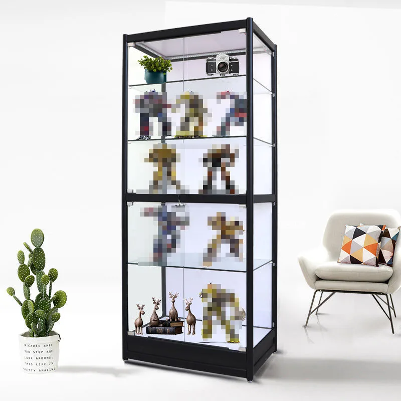 custom.Store Full ToyCabinet Aluminum Frame Glass display Showcase Cabinet