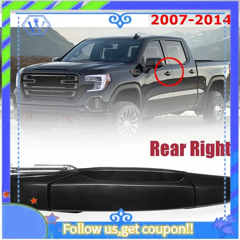 

M46K-4Pcs Exterior Door Handle For Chevy Silverado Suburban GMC Yukon Outside Door Handle 20828258,22738722,22738725,22738726 Pa