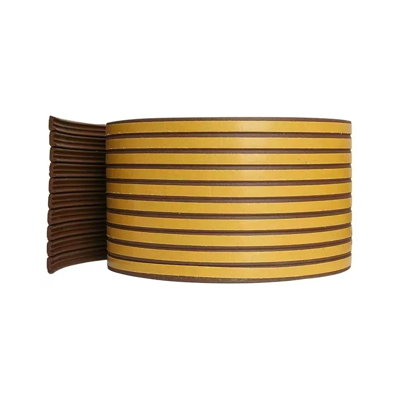 5m/10m Weather Stripping Door Seal Strip Diep Self-adhesive Draft Stopper Tape Window Insulation Noise Rubber Sealing Strip