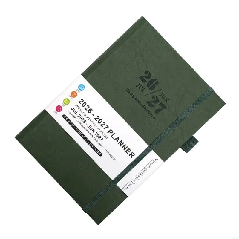 2026-デイリープランナーオーガナイザーノートブック作業プランナー高品質の紙とコンパクトデザインで効率的な時間管理用-k1kf