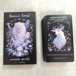 Animals Tarot Deck, Beast Soul Oracle Cards,  Lovely Forest Deck, Fortune Telling Toys, Taro with Keywords, 12x7cm