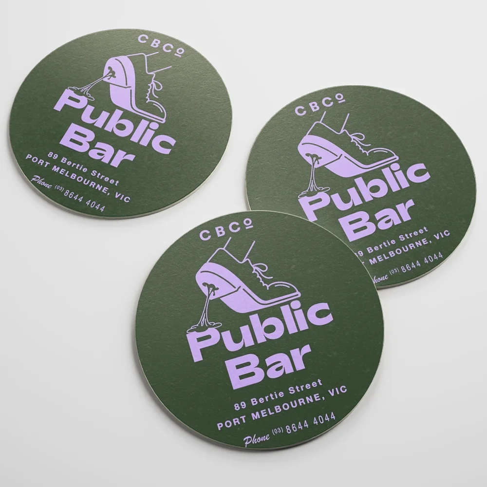 

Personalized Beverage Drinking Round Coasters with Your Logo, Name Photo for Event Party and Bar, 1Pc Start